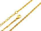 Halskette | 18K Gold - Ankerkette - B 3mm - L 43+5cm - Damen