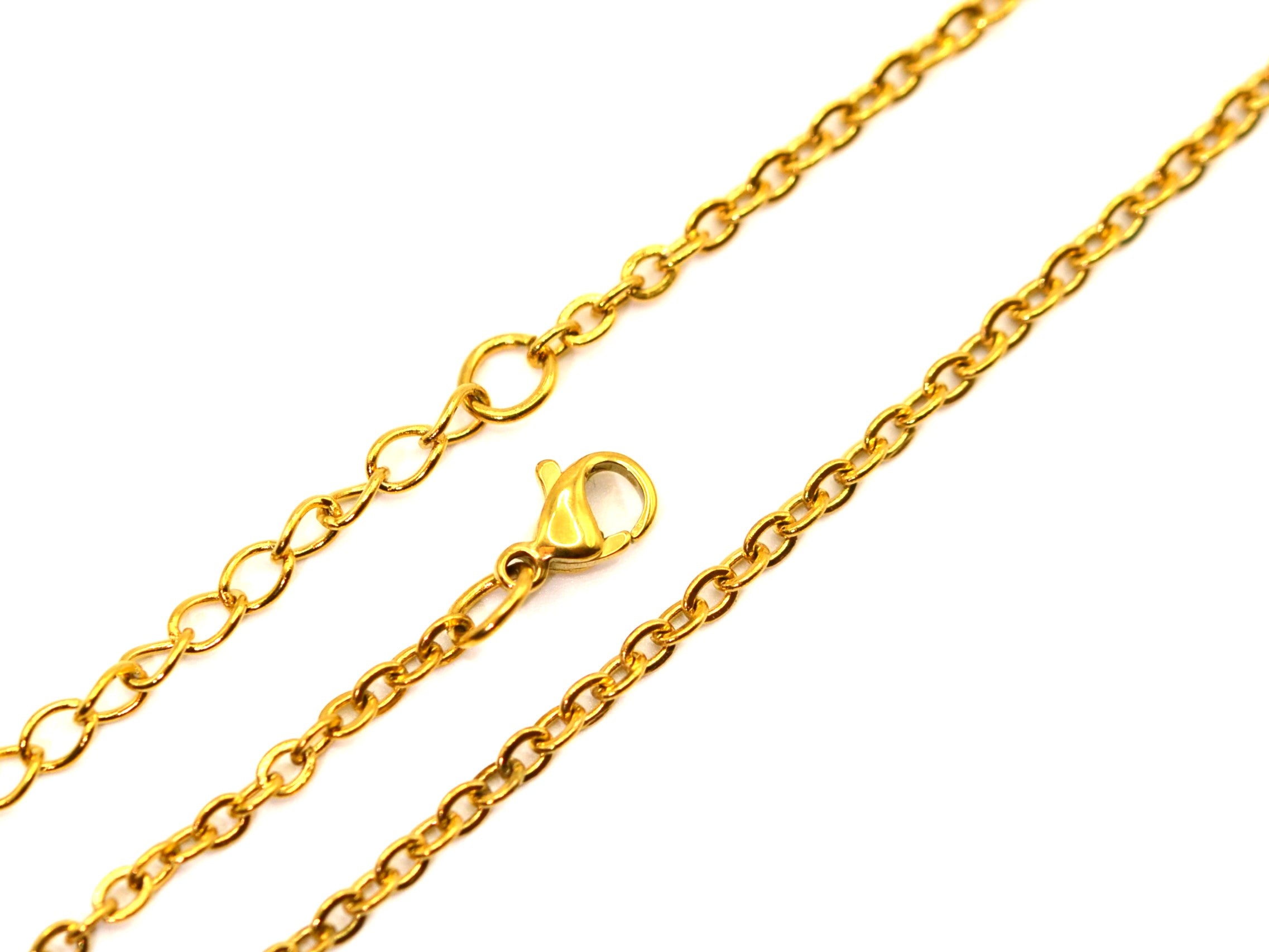 Halskette - 18K Gold - Gliederkette - B 3mm - Damen