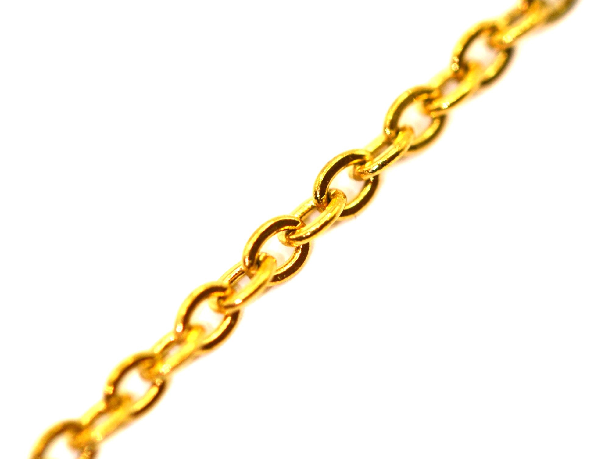 Halskette - 18K Gold - Gliederkette - B 3mm - Damen