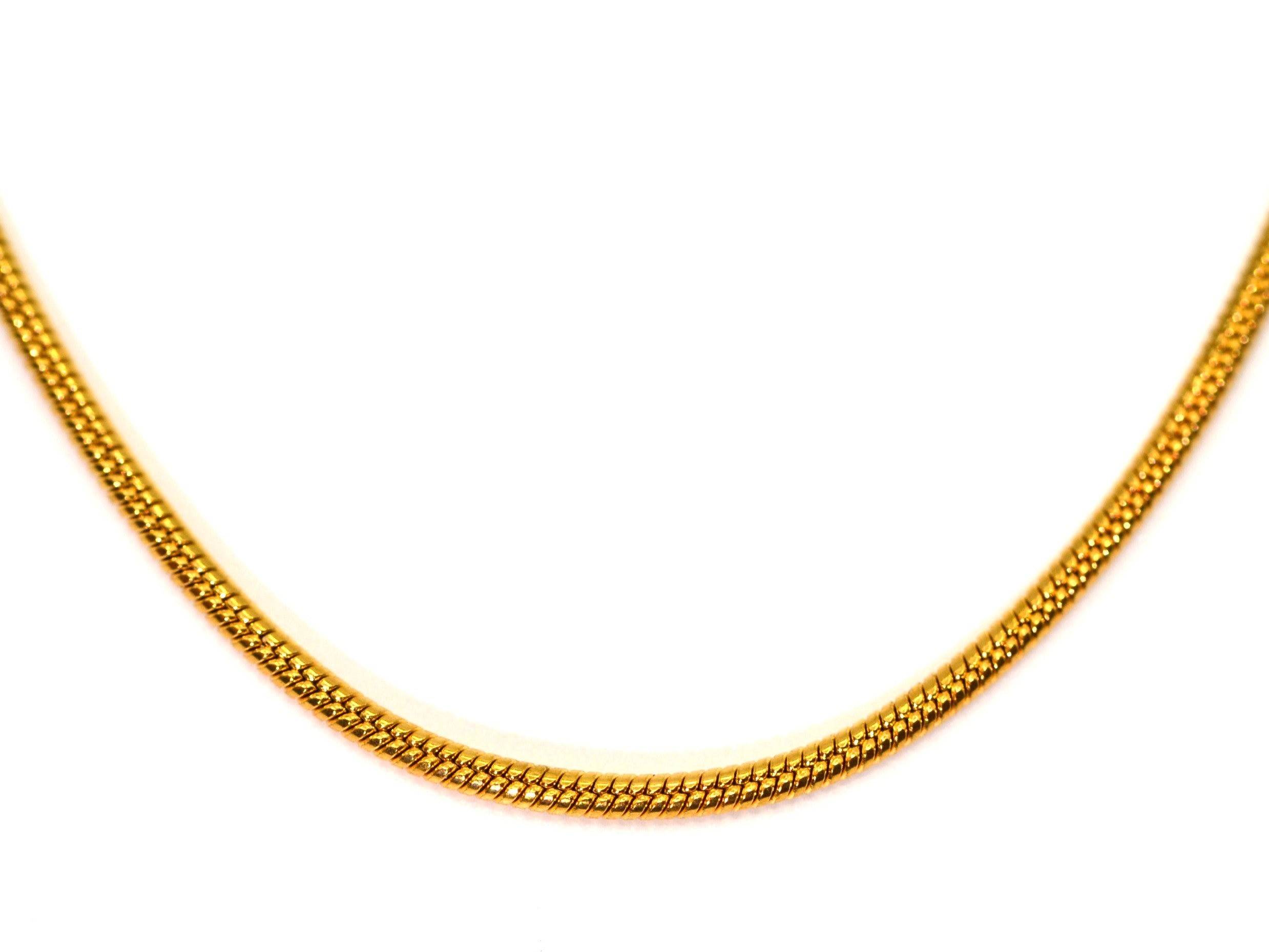 Halskette - 18K Gold - Schlangenkette - B 2mm - Damen