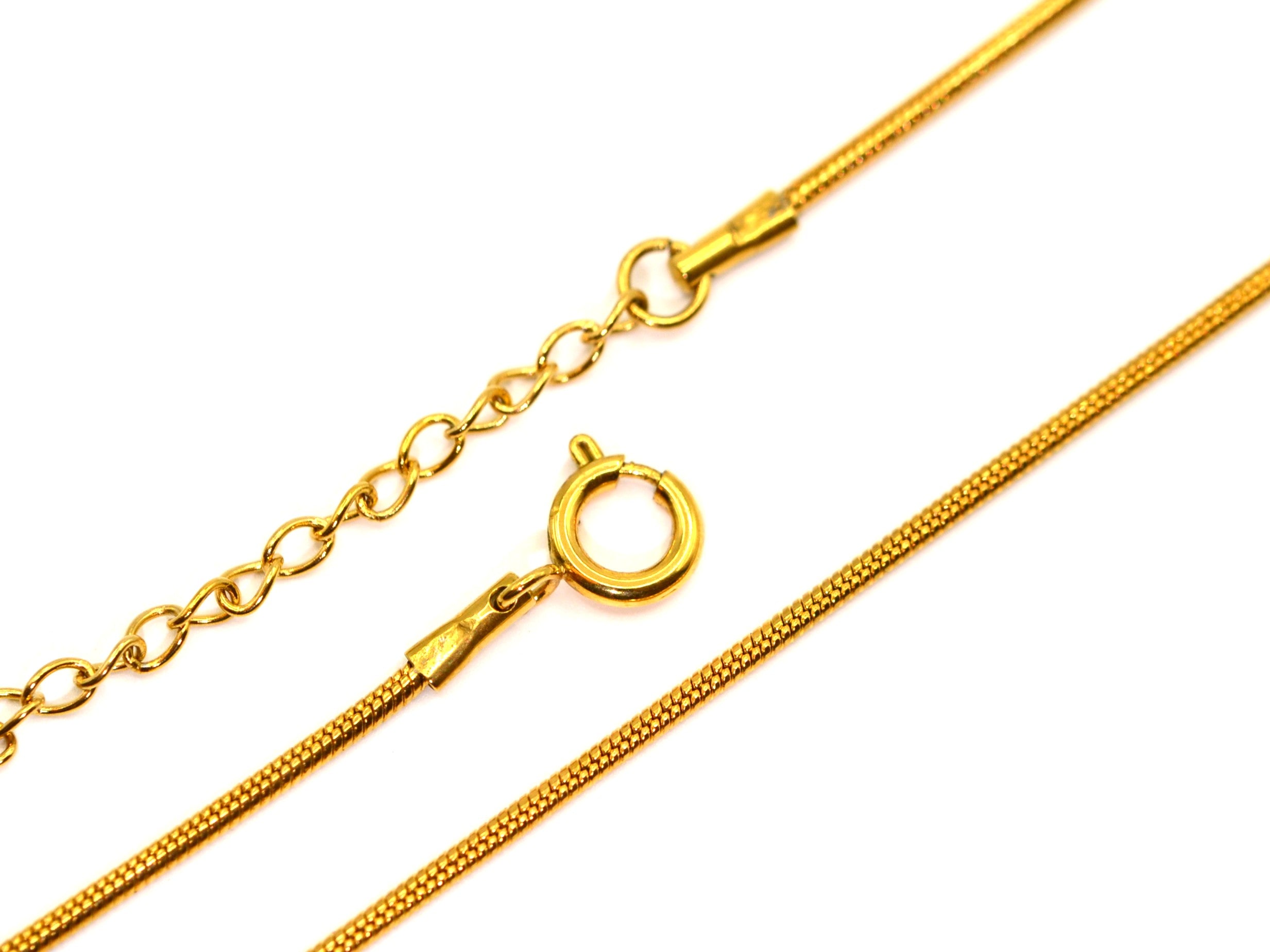 Halskette - 18K Gold - Schlangenkette - B 2mm - Damen