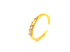 Ring | 18K Gold - Zircon Gap - W 1.5mm - Women's