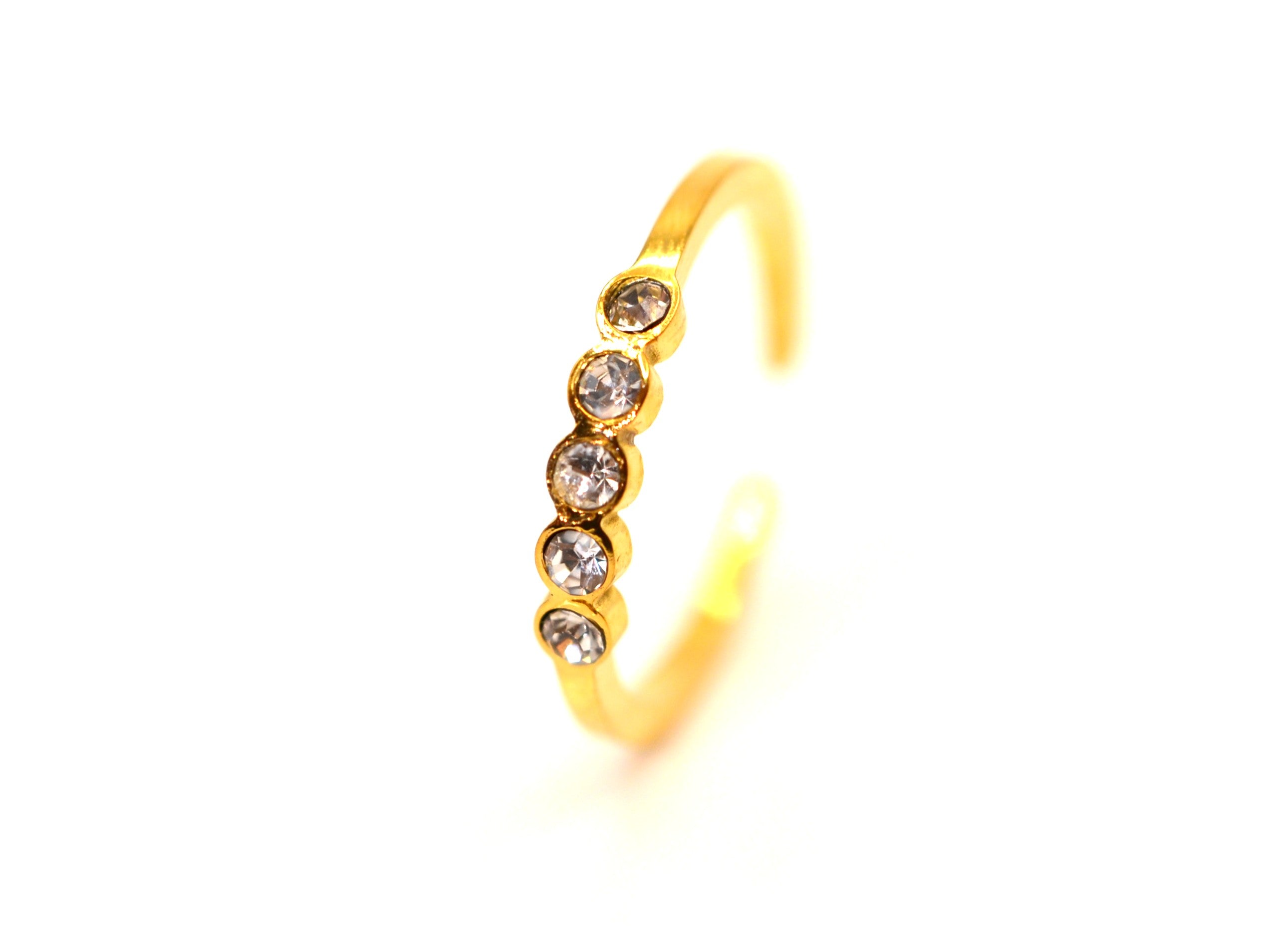 Ring - 18K Gold - Zirkon - Gap - Damen