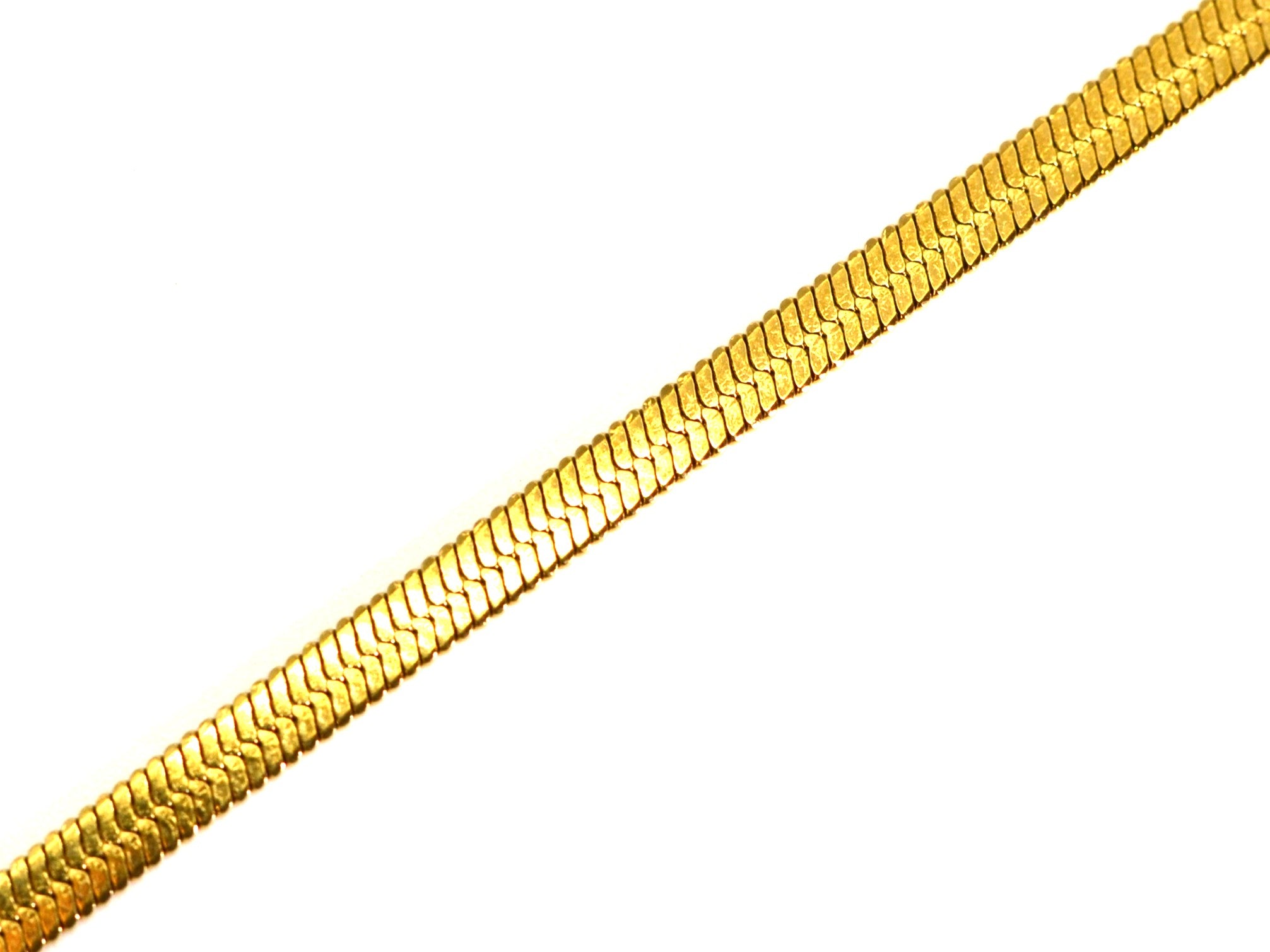 Fußkette - Gold - Schlangenkette - B 3mm - Damen