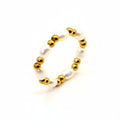 Ring | Süßwasserperlen - Stretch - B 4mm - Damen
