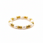 Ring | Süßwasserperlen - Stretch - B 4mm - Damen