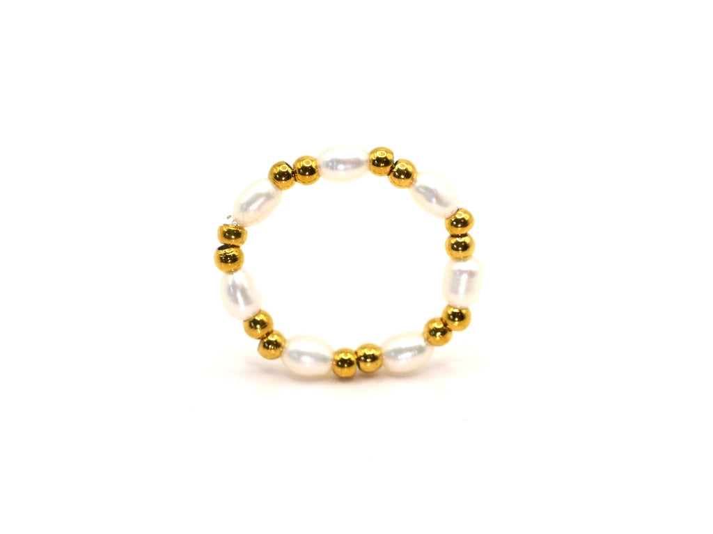 Ring | Freshwater Pearls - W 4mm - Stretch - Women