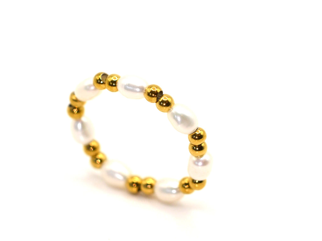Ring | Freshwater Pearls - W 4mm - Stretch - Women