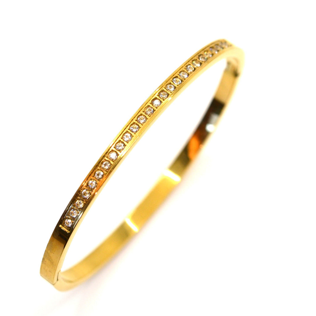 Bracelet | 18K Gold - Zircon - Tennis - Oval - W 4mm - Women's