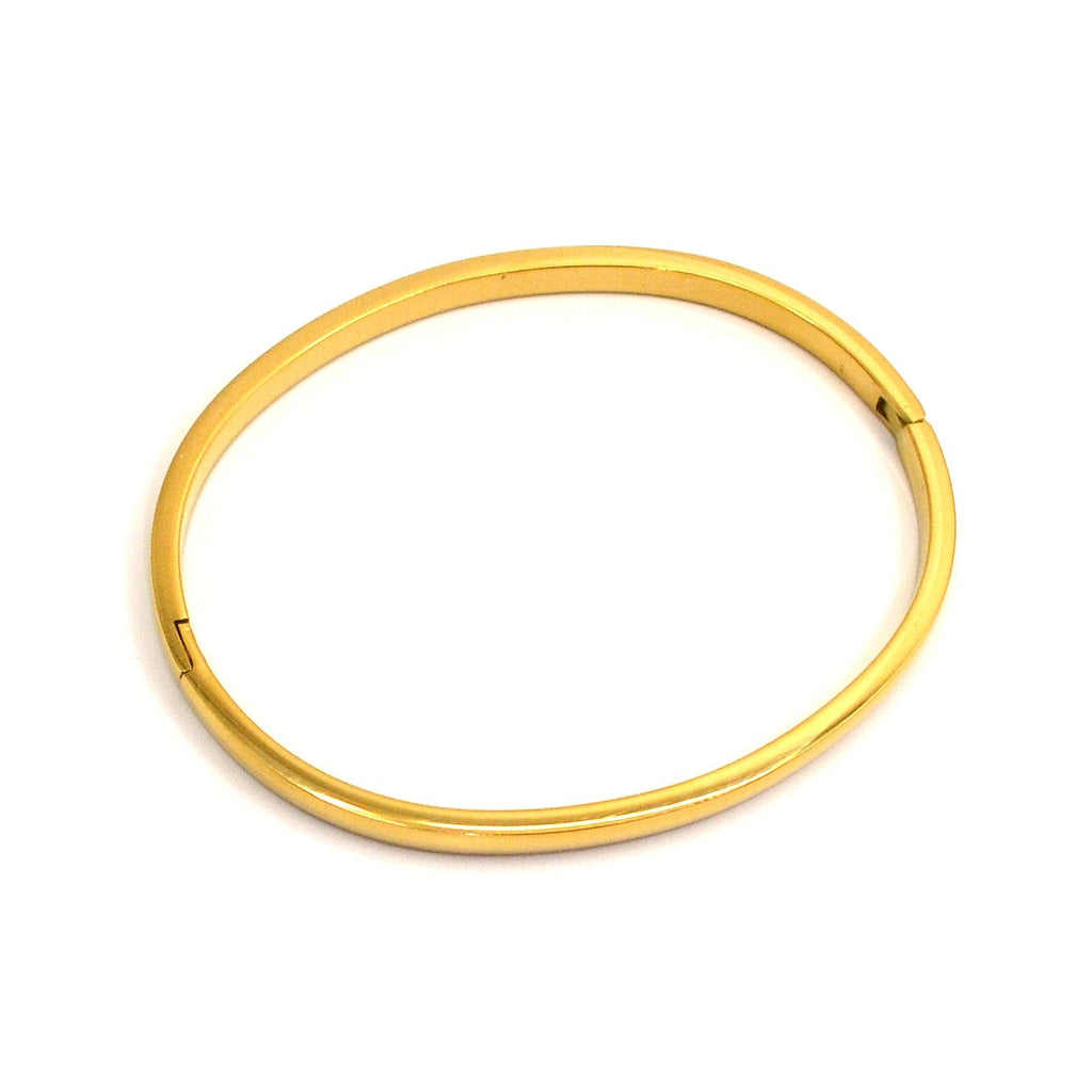 Armreif | 18K Gold - Domed - Oval - B 4mm - Damen