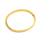 Armreif | 18K Gold - Domed - Oval - B 4mm - Damen