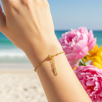 Armband | 18K Gold - Goldperlen - B 1,2mm - L 16+5cm - Damen