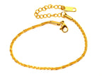Armband | 18K Gold - Singapurkette - B 3mm - L 17+5cm - Damen