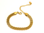 Armband | 18K Gold - Mesh - B 7mm - L 15,5+5cm - Damen