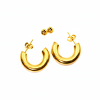 Creolen | 18K Gold - Open Hoops - 20mm - Damen