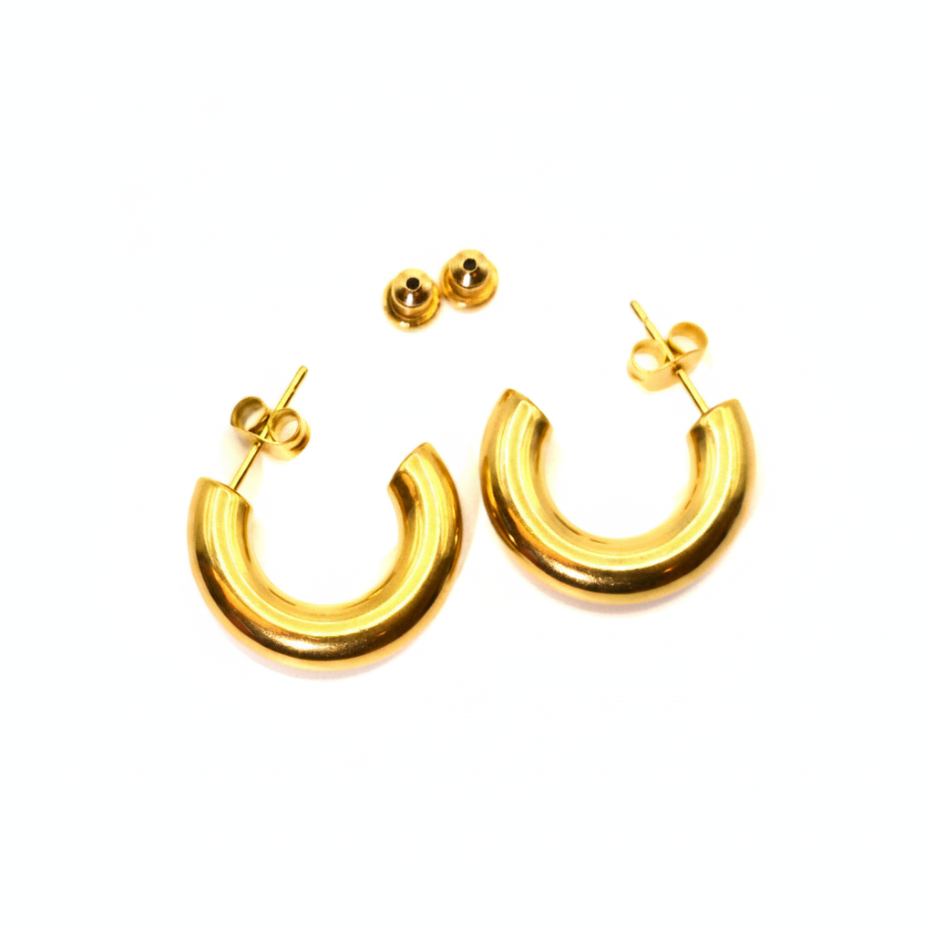 Creolen | 18K Gold - Open Hoops - 20mm - Damen