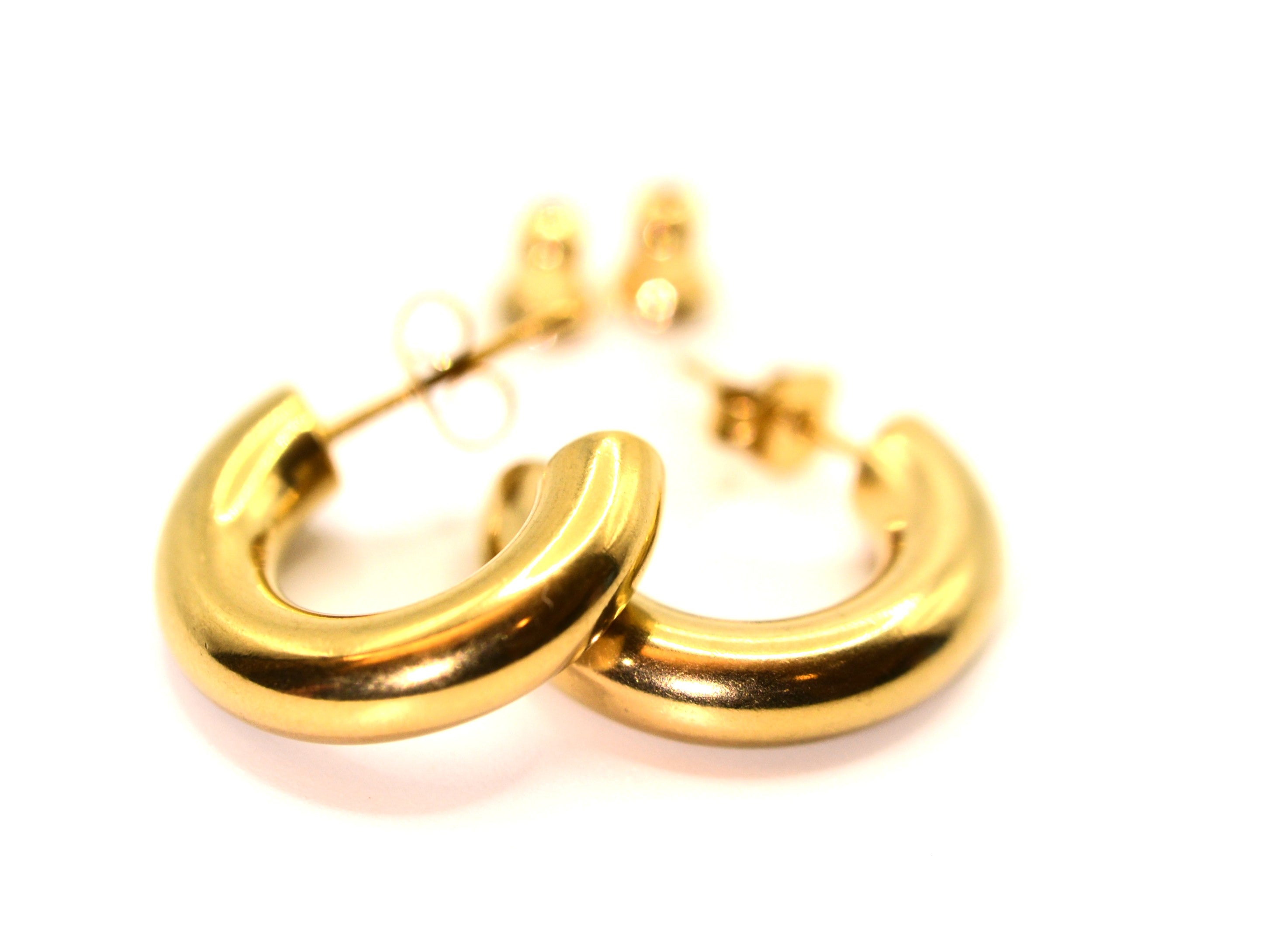 Creolen - 18K Gold - 20mm - Damen - Ohrringe - Wasserfest