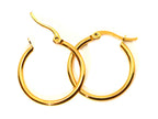Creoles | 18K Gold - Mini Hoops - 25mm - Women's
