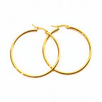 Hoop Earrings | 18K Gold - Classic Hoops - 45mm - Women's