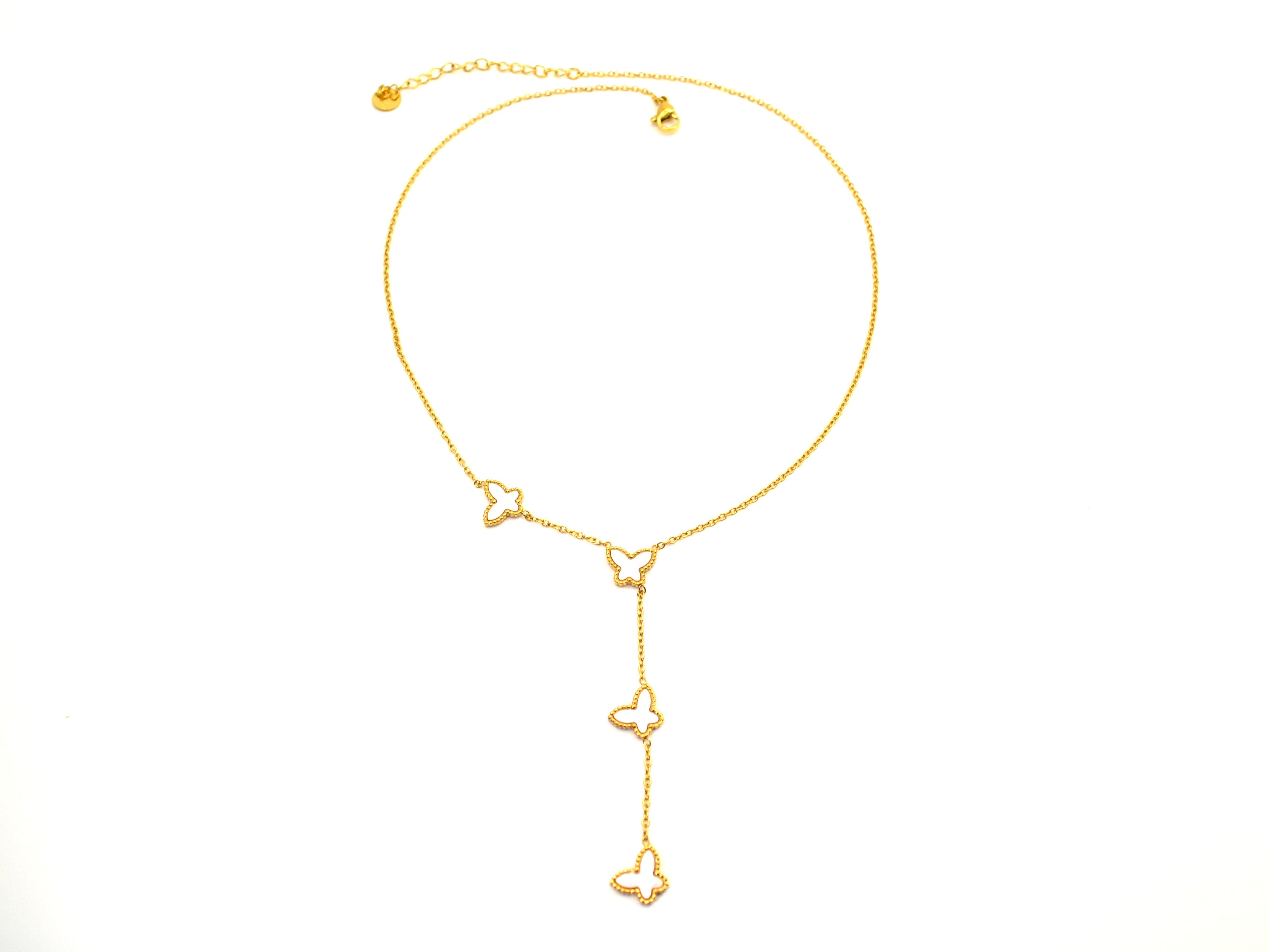 Halskette - Gold - Schmetterlinge - Damen