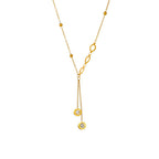 Halskette | Gold - Ankerkette - Layered-Drop - B 1,2mm - L 41+5cm - Damen