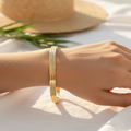Bracelet | 18K Gold - Zircon - Oval - W 6mm - Women's
