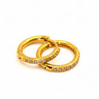 Creoles | 18K Gold - Pavé Hoops - 14mm - Women