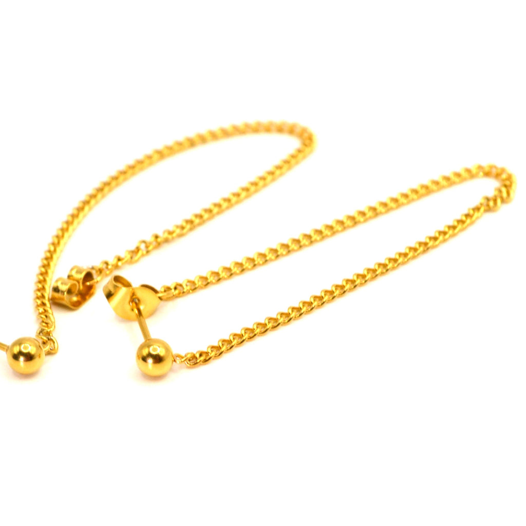 Ohrstecker | 18K Gold - Dangling Studs - Damen