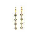 Earrings | Gold - Dangling Earrings - Zircon - Women's