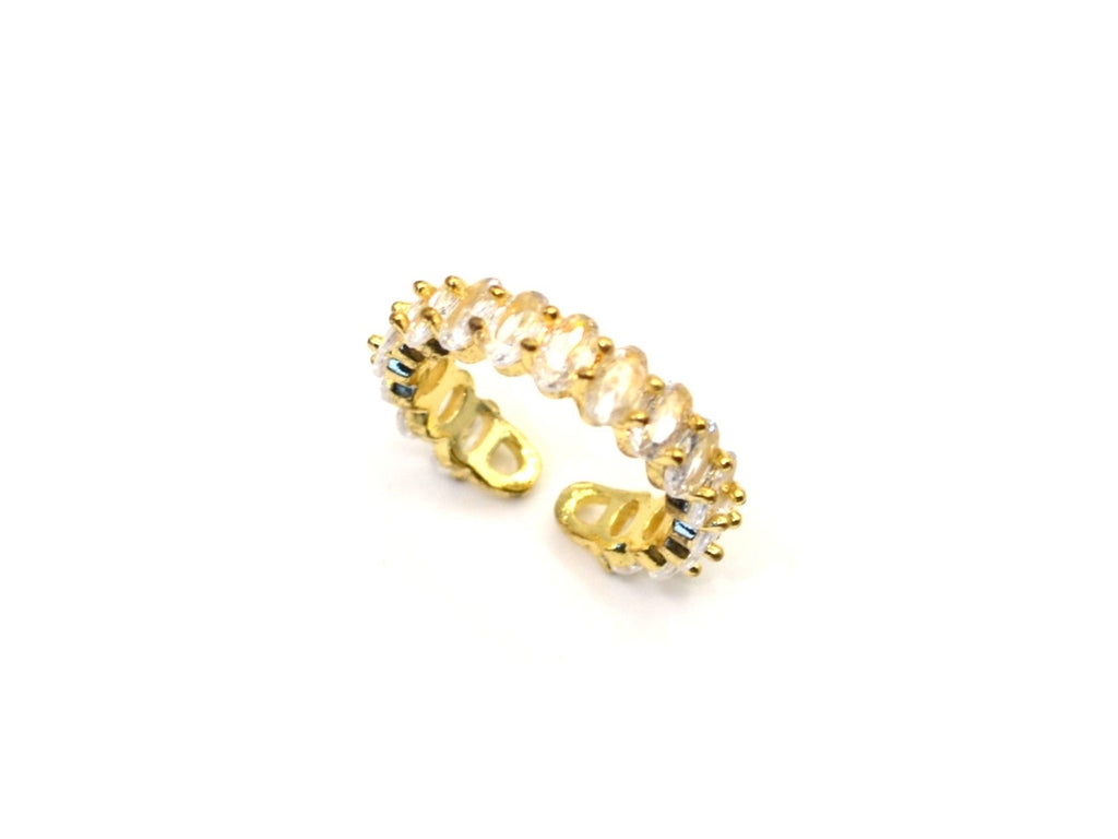 Ring | 18K Gold - Eternity - Klar - Zirkon - Gap - B 5mm - Damen