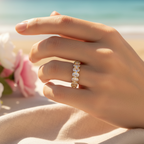 Ring | 18K Gold - Eternity - Klar - Zirkon - Gap - B 5mm - Damen