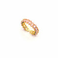 Ring | 18K Gold - Eternity - Pink - Zircon - Gap - W 5mm - Women