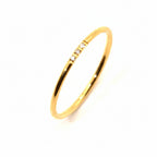 Ring | 18K Gold - Elegance - Zircon - W 1mm - Women's