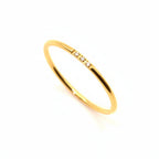 Ring | 18K Gold - Elegance - Zircon - W 1mm - Women's