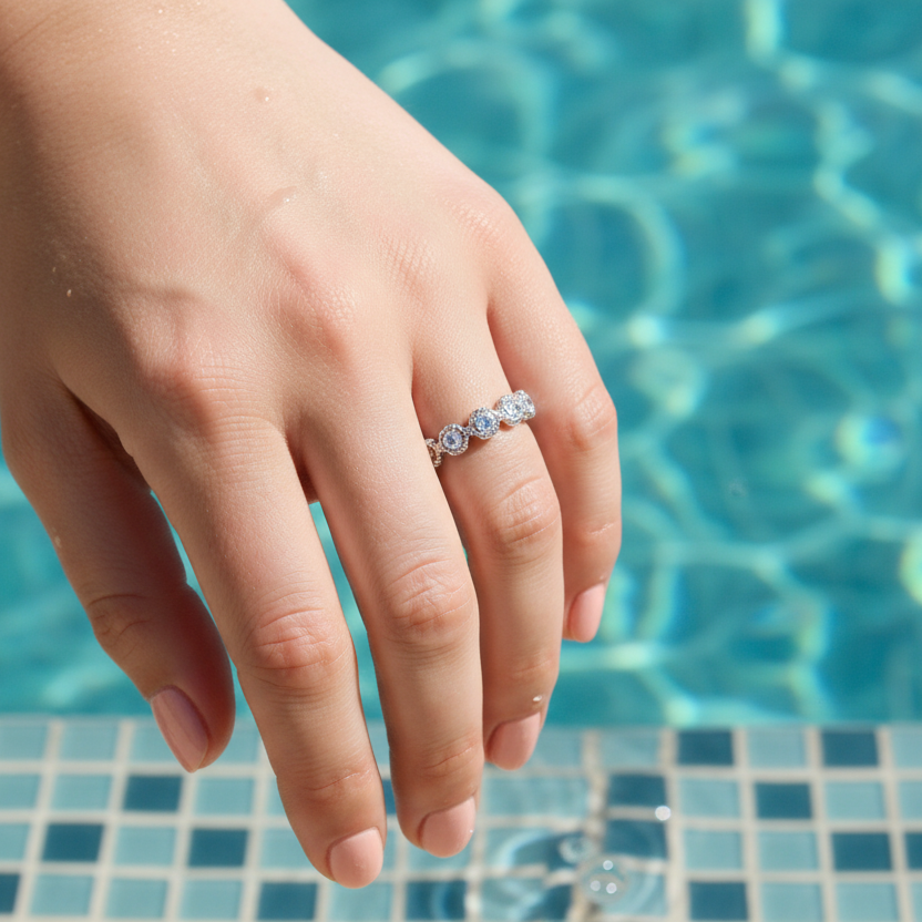 Ring | Silber - Flower - Comfort Fit - B 3mm - Damen