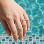 Ring | Silber - Flower - Comfort Fit - B 3mm - Damen
