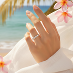Ring | Silber - Flower - Comfort Fit - B 3mm - Damen