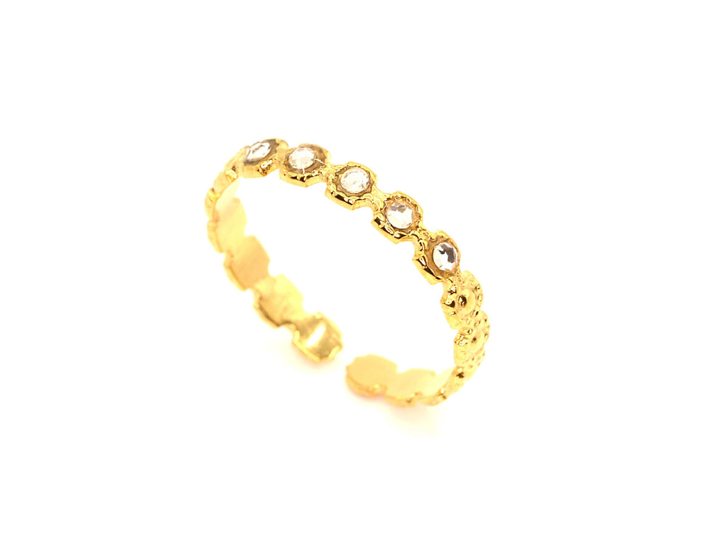 Ring | Gold - Flower - Comfort Fit - B 3mm - Damen