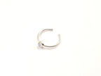 Ring | S925 - Silber - Mondstein - Gap - B 1mm - Damen