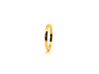 Ring | 18K Gold - Titanstahl - Bandring - bombiert - B 2mm - Damen