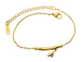Armband | 18K Gold - Charm - Bambus - L16,5+5cm - Damen