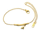 Armband | 18K Gold - Charm - Bambus - L16,5+5cm - Damen