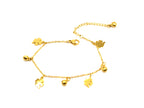 Armband | 18K Gold - Multi-Charm - Glück - L 16,5+5cm - Damen