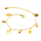 Armband | 18K Gold - Multi-Charm - Glück - L 16,5+5cm - Damen