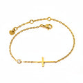 Bracelet | 18K Gold - Charm - Cross - L 16+4cm - Women