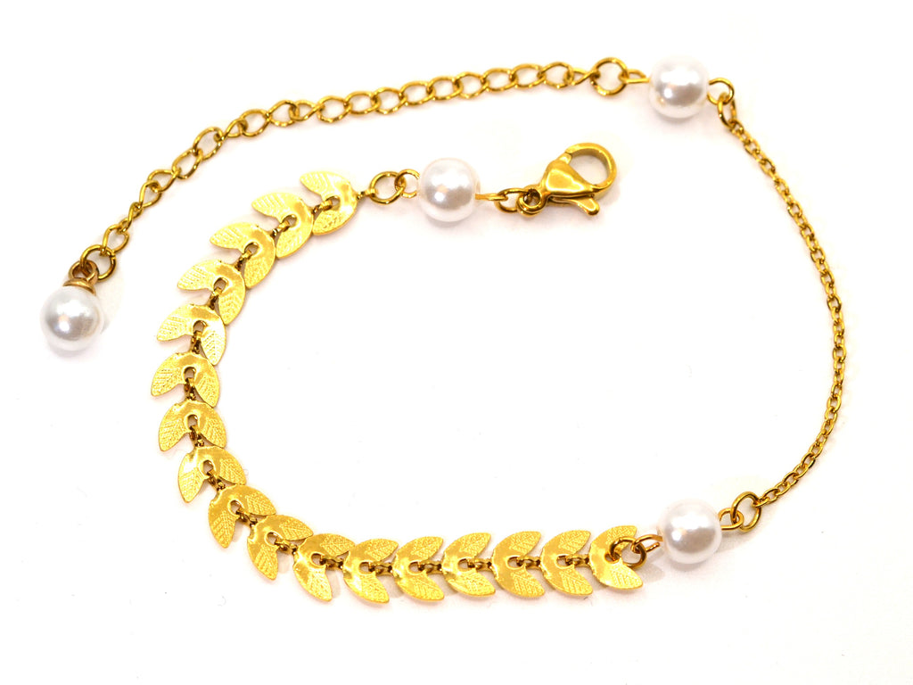 Armband | 18K Gold - Flora - Rosenblätter - L 16+5cm - Damen