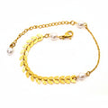 Bracelet | 18K Gold - Flora - Rose Petals - L 16+5cm - Women