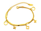 Armband | 18K Gold - Layering - Klee & Stern - L 17,5+5cm - Damen