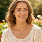 Halskette | 18K Gold - Ankerkette - Infinity-Heart - L 46,5cm - Damen