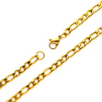 Necklace | 18K Gold - Figaro - W 5mm - L 50cm - Men's